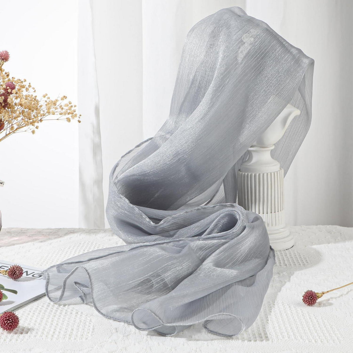 Damen Stola Chiffon Schal Elegant Übergroß Schultertuch