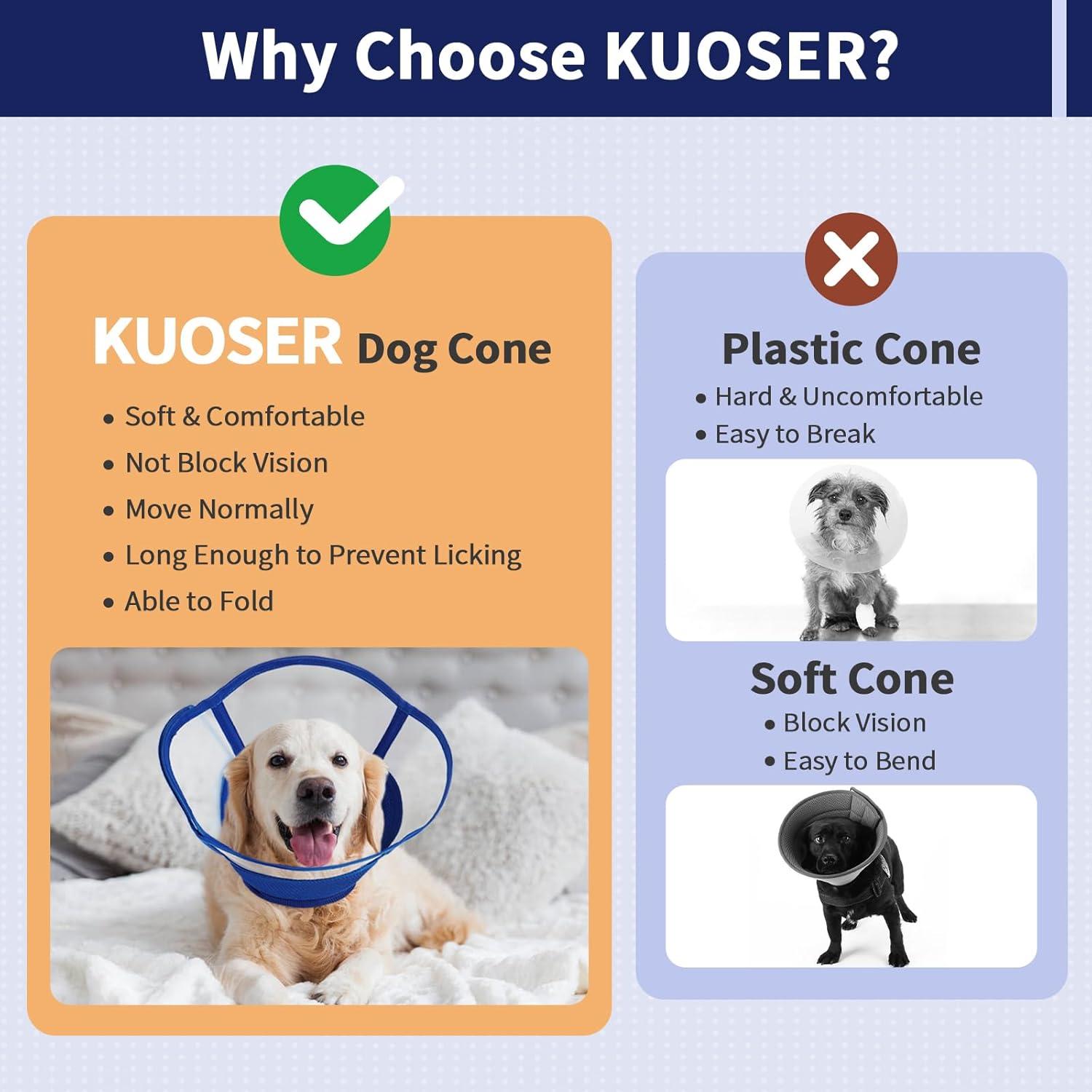 Halskrause Hund Weich Leckschutz Schutzkragen Comfy Cone Einstellbarer