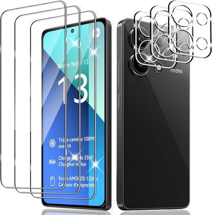 Schutzfolie Xiaomi Redmi Note 13 4G Panzerglas 3 Stück Display Schutz