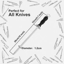 BEWOS 26cm Profi Wetzstahl für Messer, Premium
