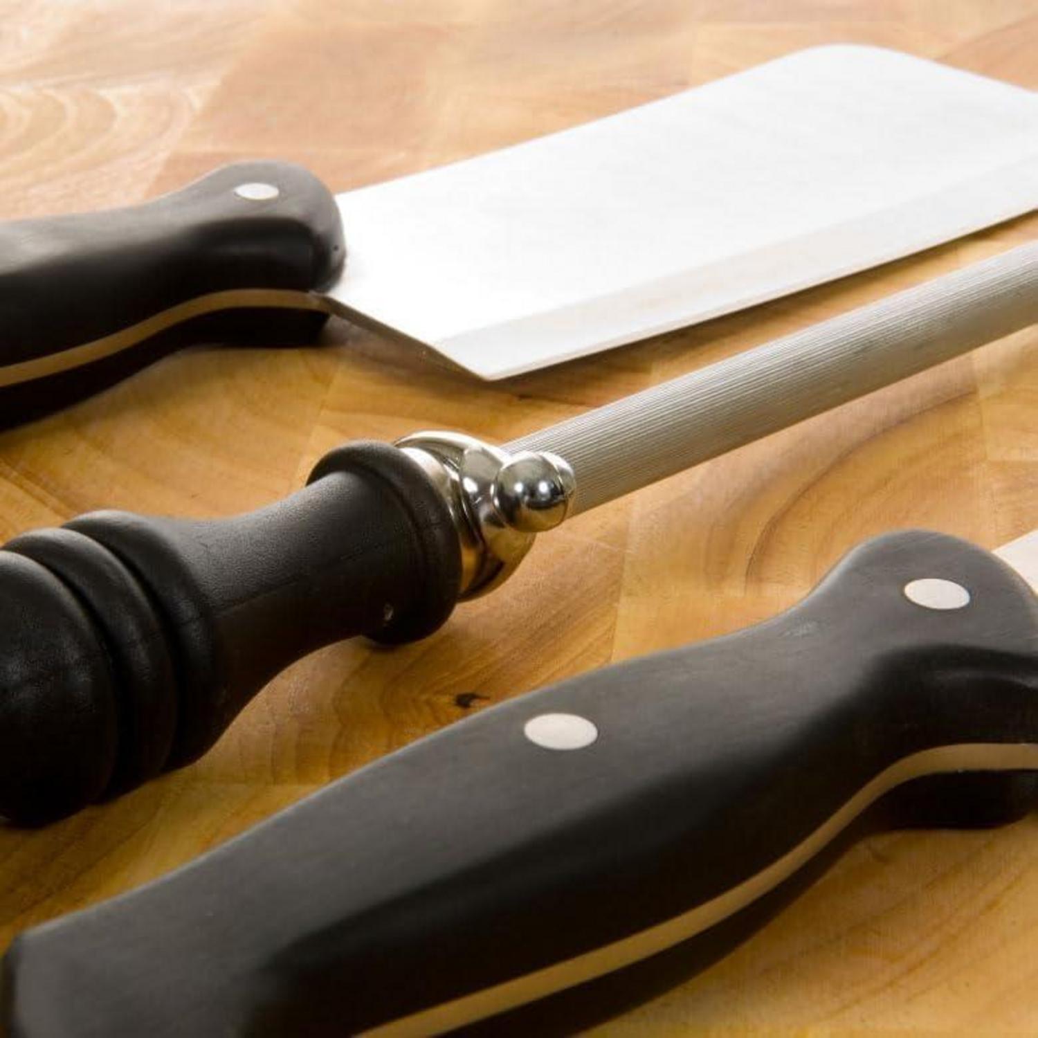 Wetzstahl Profi 26cm für Messer Schärfstab Premium Ergonomischer Griff
