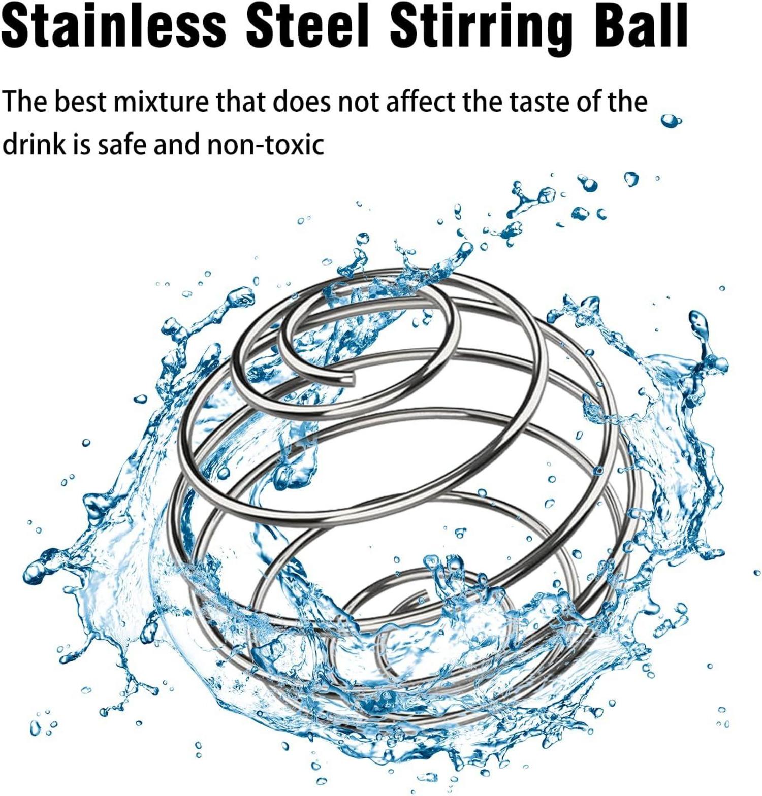 Edelstahl Protein Shaker 750ml Thermoflasche BlenderBall BPA Frei