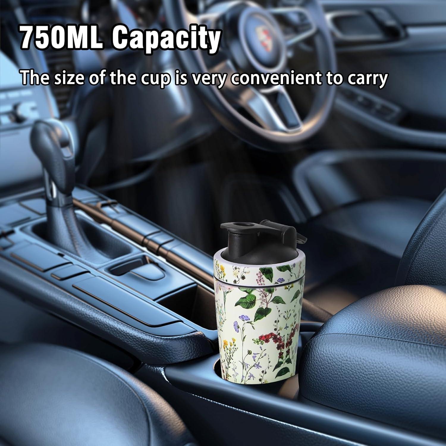 Edelstahl Protein Shaker 750ml Isoliert BlenderBall Thermoflasche