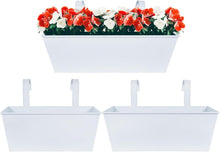 3er Set Hängende Metall Blumentöpfe für Balkon und Garten