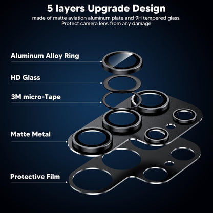Kameraschutz Samsung Galaxy S24 Ultra 5G Schwarz 9H Härte Glas