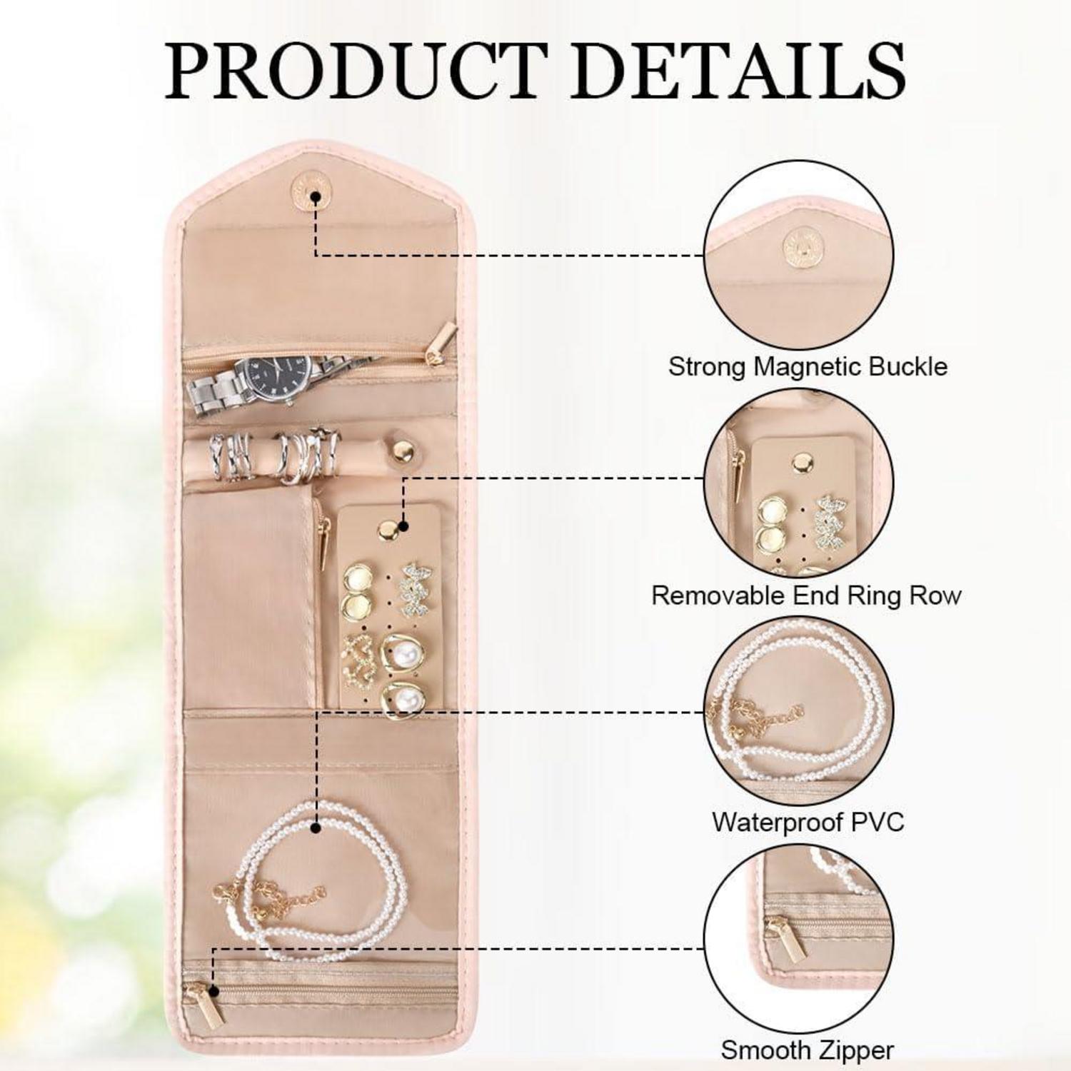 Schmuckroll Organizer Tasche, Reise Schmuck Organizer, Schmuckrollen