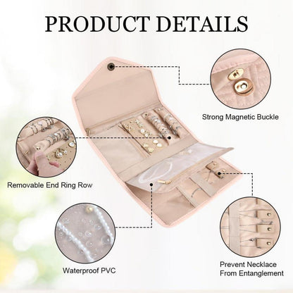Schmuckroll Organizer Tasche Reise Schmuckaufbewahrung-Essentials