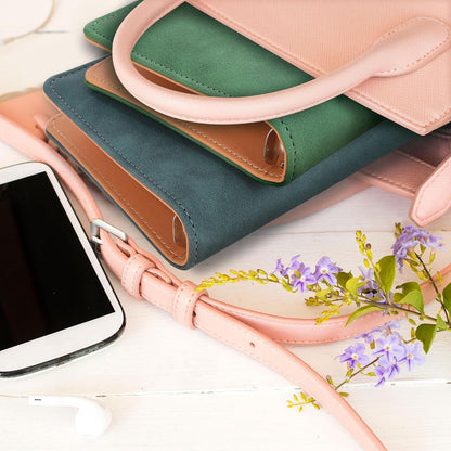 Budget Planner Deutsch A6 PU Leder Binder Geld Organizer mit