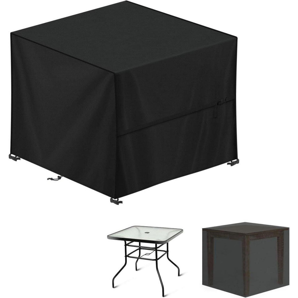 Quadratische Gartenmöbel Abdeckhaube 80x80x80cm Wasserdicht Oxford 420D
