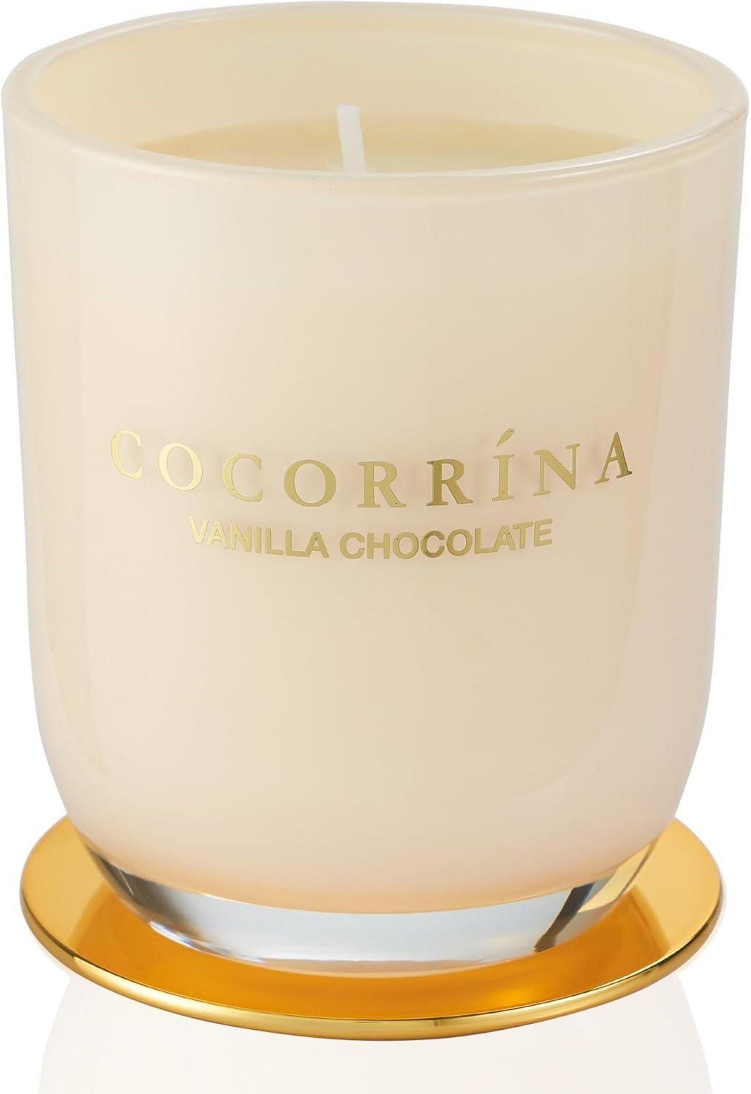 Duftkerze Vanille-Schokolade im Glas 180g - Soja, 40h-Brenndauer
