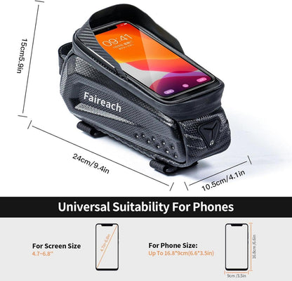 Fahrradtasche Rahmentasche Wasserdicht 7 Zoll Touchscreen