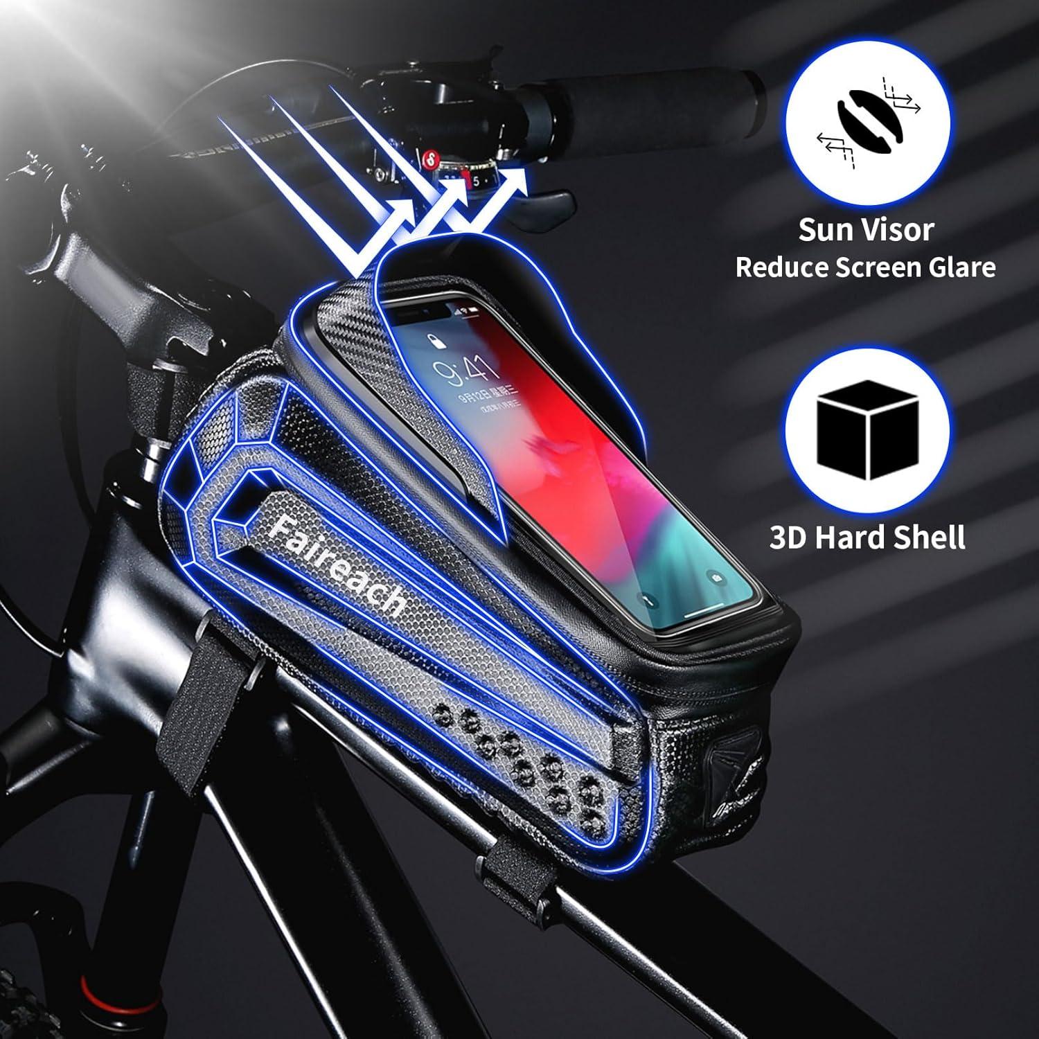 Fahrradtasche Rahmen Wasserdicht mit Touchscreen 7 Zoll