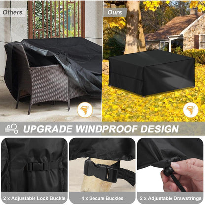 Wasserdichte Gartenmöbel Abdeckhaube 420D Oxford 180x100x75cm