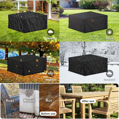 Wasserdichte Gartenmöbel Abdeckhaube 420D Oxford 180x100x75cm