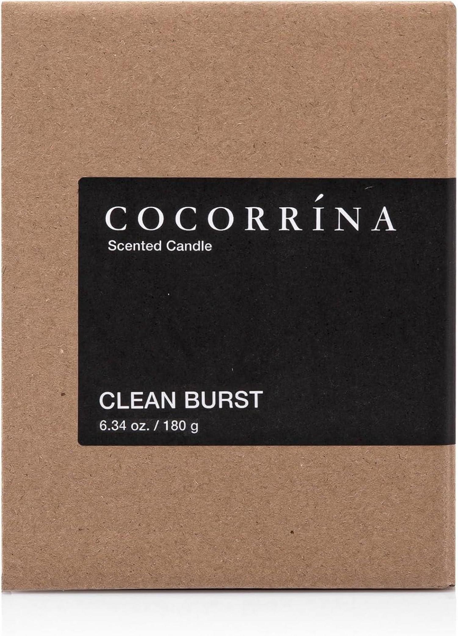 Cocorrína Candle Duftkerze Clean Burst 46 Stunden 2 Dochte 420g
