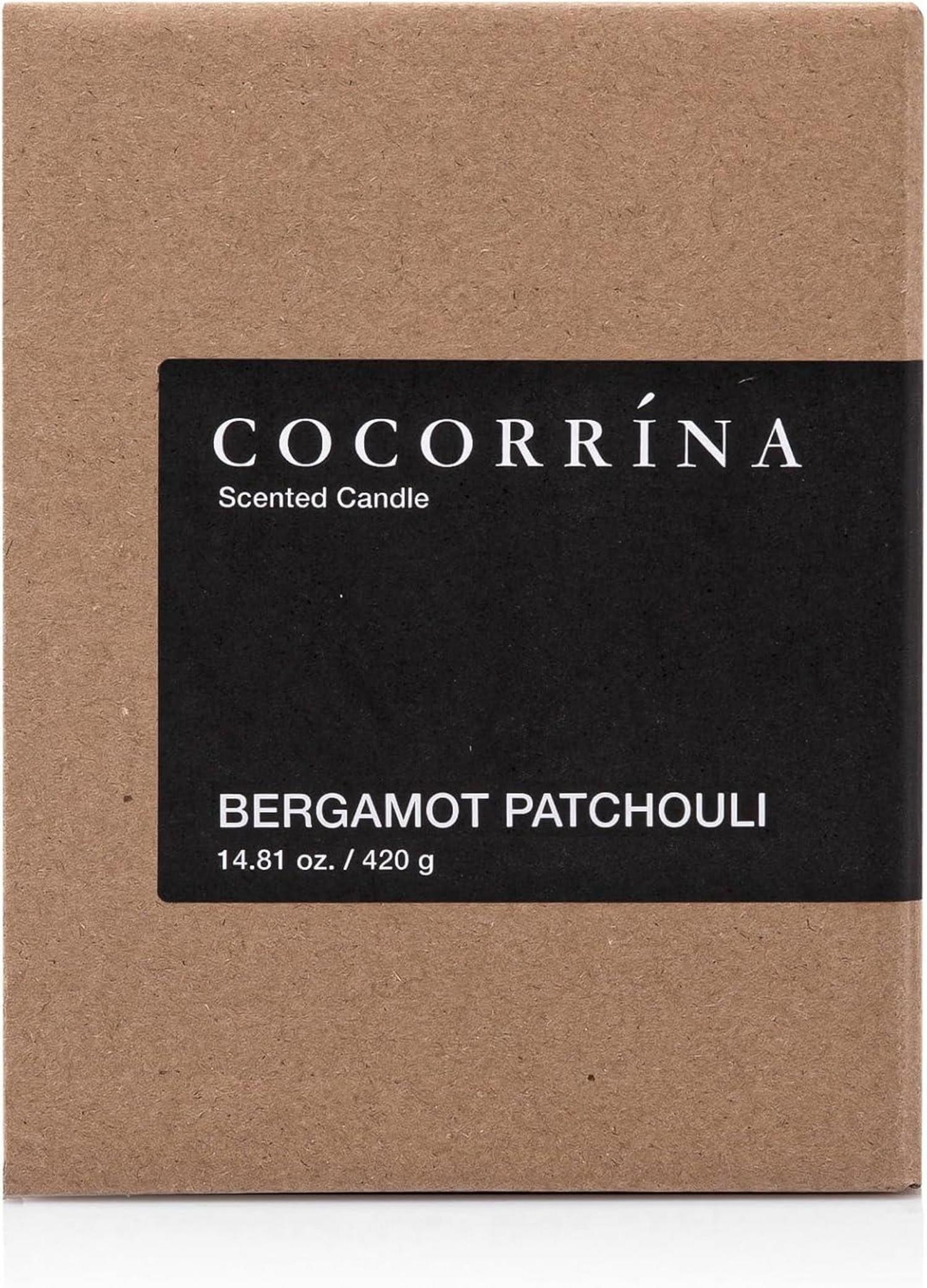 Duftkerze im Glas - Bergamotte Patchouli, 2 Dochte, Natürliche Soja-Kerze