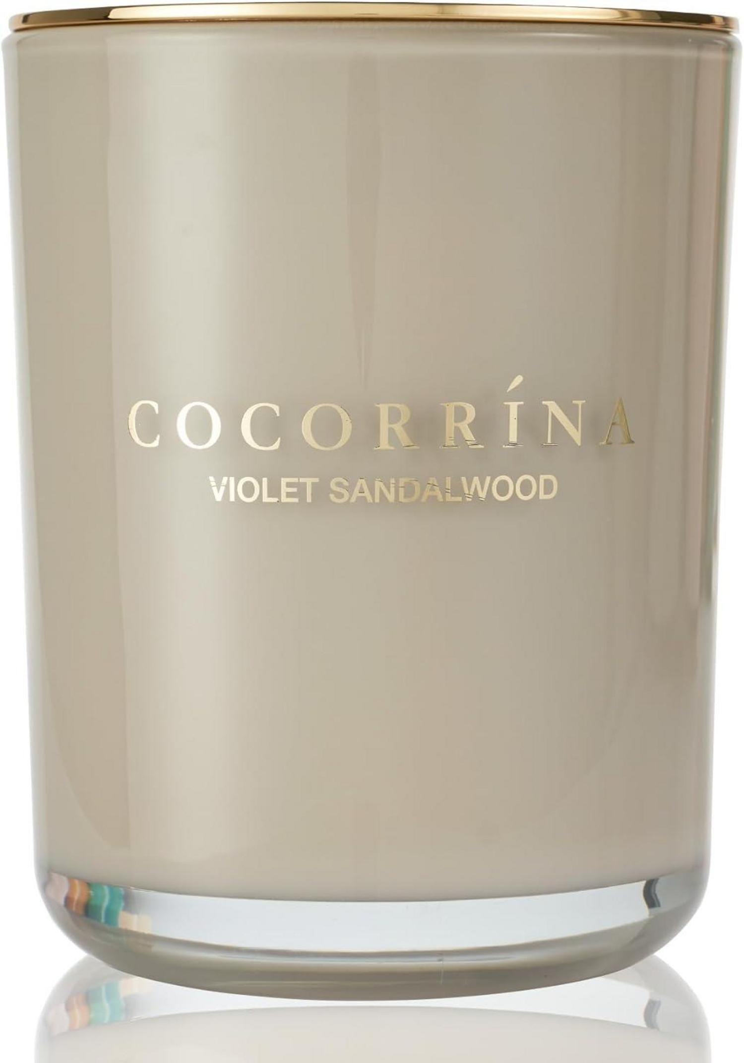 Cocorrína Veilchen Sandelholz Duftkerze im Glas 46h