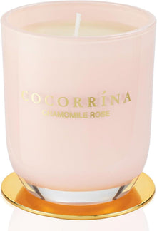 Duftkerze im Glas Kamille Rose 180g - Natürliches Sojawachs - Geschenk