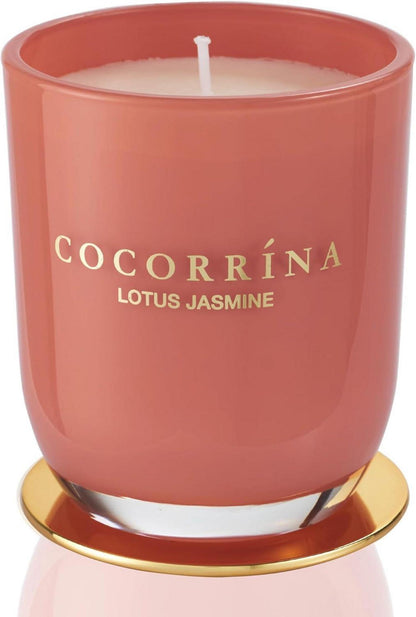 Dekorative Lotus Jasmin Duftkerze im Glas - 180g, Sojawachs
