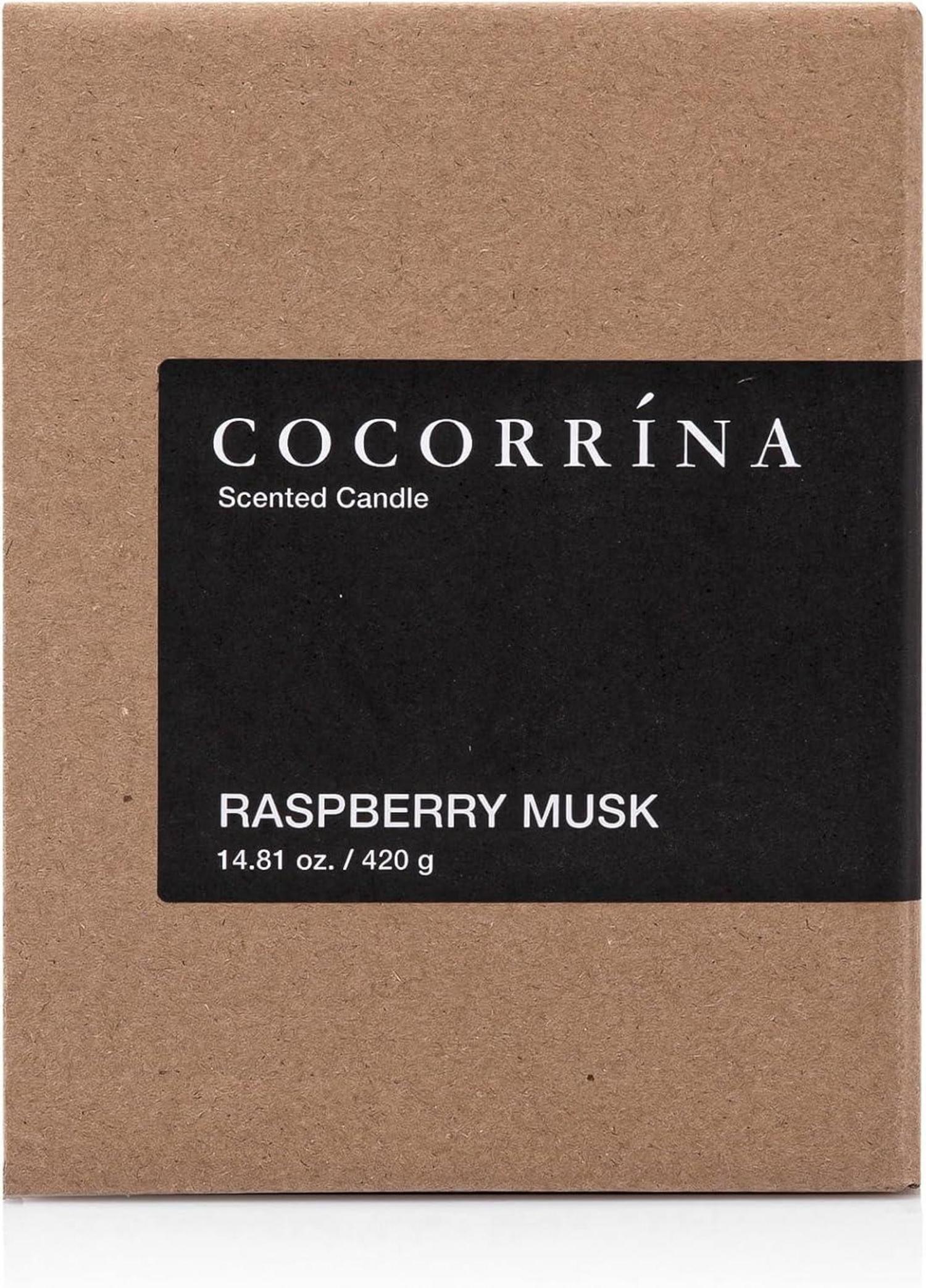 Cocorrína Candle Duftkerze Himbeere Moschus 2 Dochte 420g - Weihnachtsgeschenk