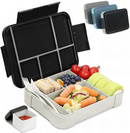 Brotdose Kinder mit Fächern Lunchbox Bento Box auslaufsicher