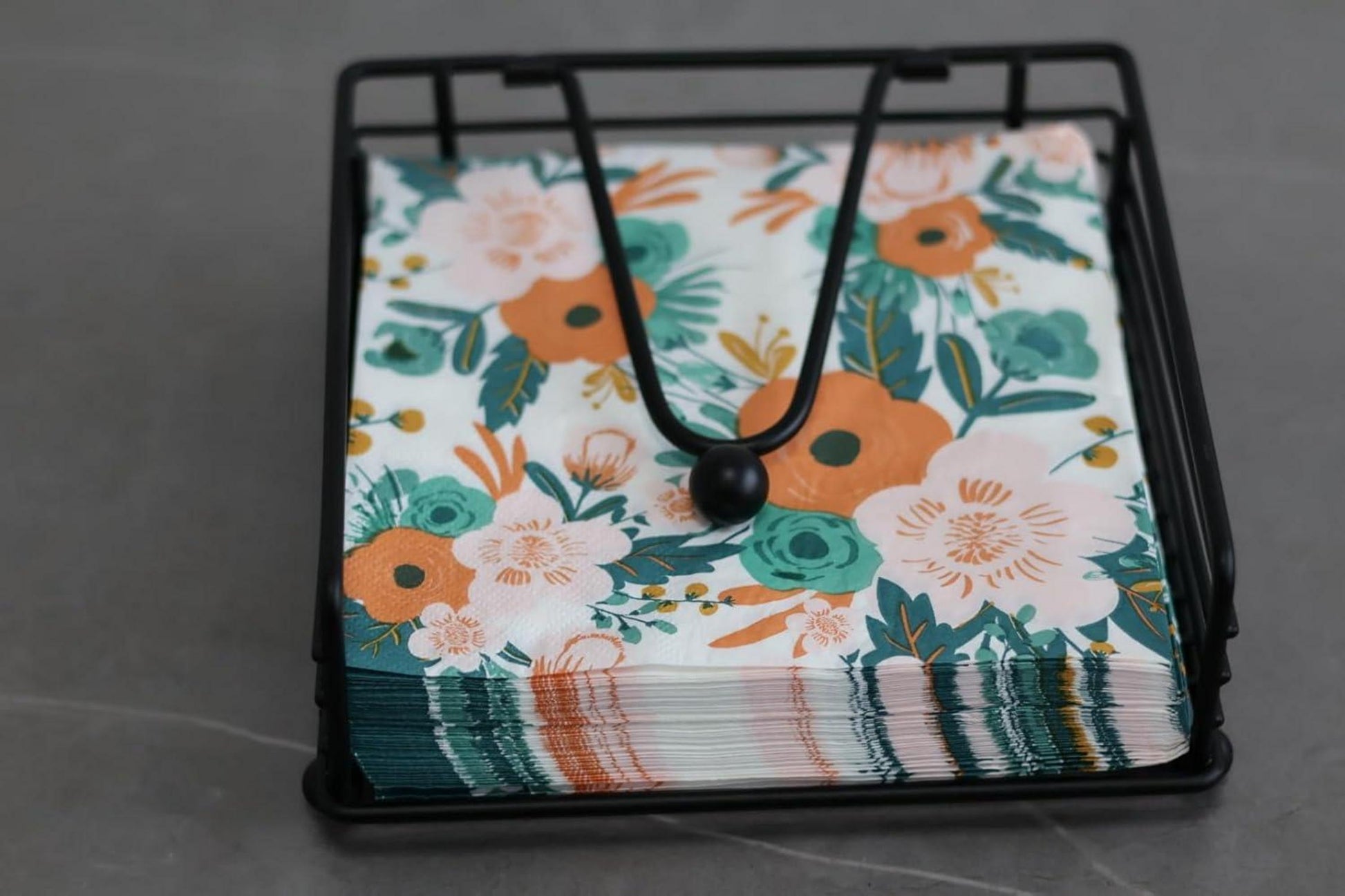 Serviettenhalter quadratisch mit Hebelarm robust und elegant