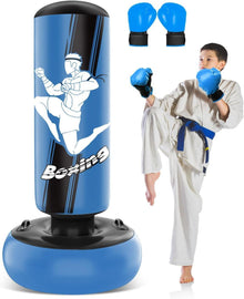 Aufblasbarer Kinderboxsack MMA Karate Taekwondo Jungen Mädchen
