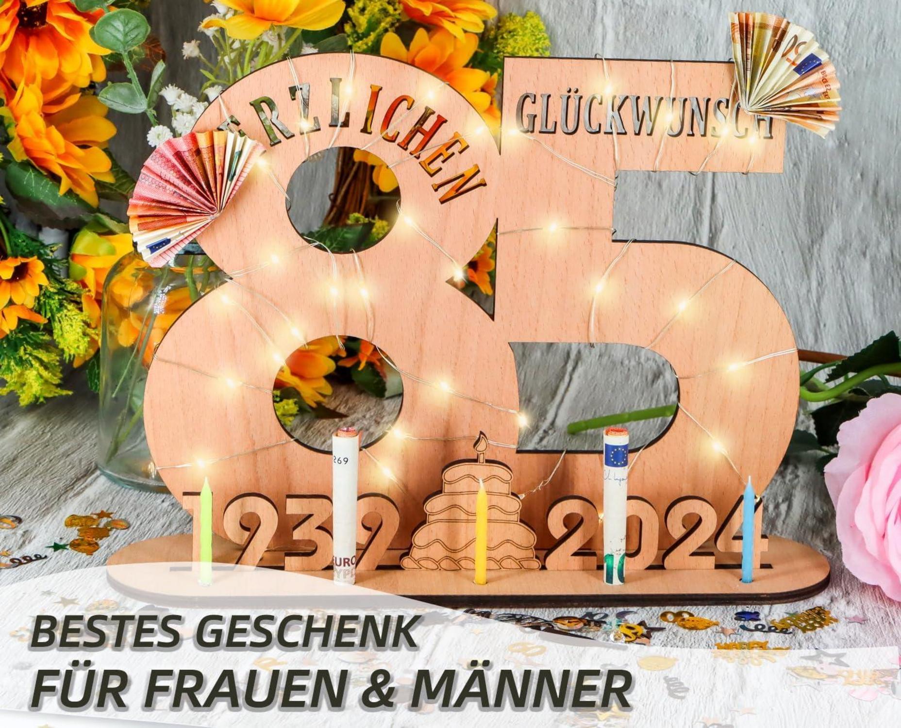 Personalisiertes Geldgeschenk 75. Geburtstag mit
