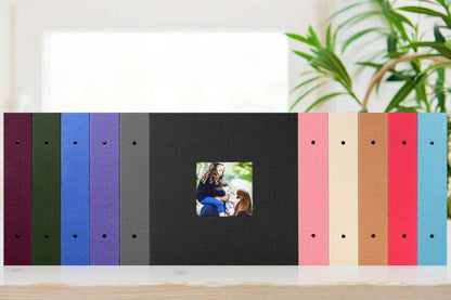 Fotobuch 1000 Taschen Leinen Einsteckalbum 10x15 Fotoalbum Violett