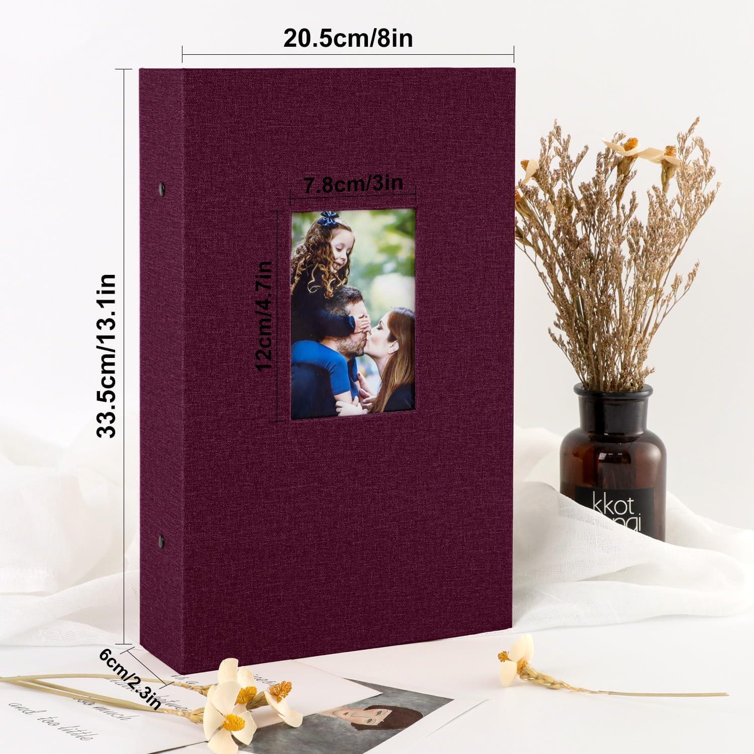Fotobuch Leinen 300 Taschen 10x15 violett für