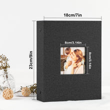 Fotoalbum 10x15 Leinen 200 Taschen 2 Packungen Schwarz