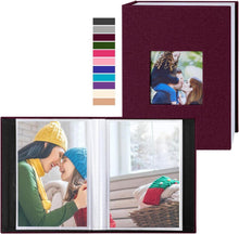 Fotoalbum 10x15 cm 100 Fotos 2 Packungen Leinen Violett