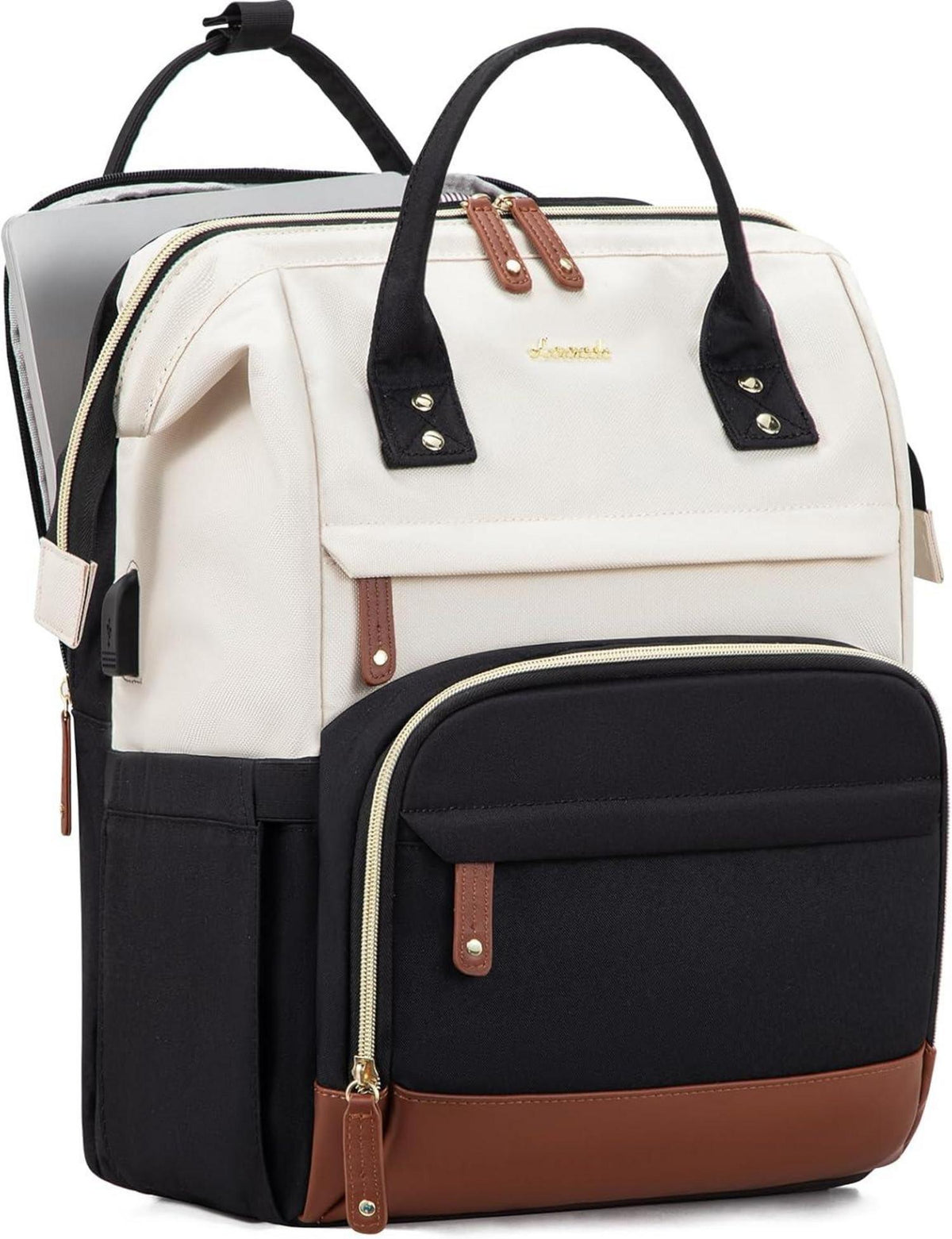 Laptop Rucksack Damen 15.6 Zoll Schulrucksack Mädchen Wasserdicht