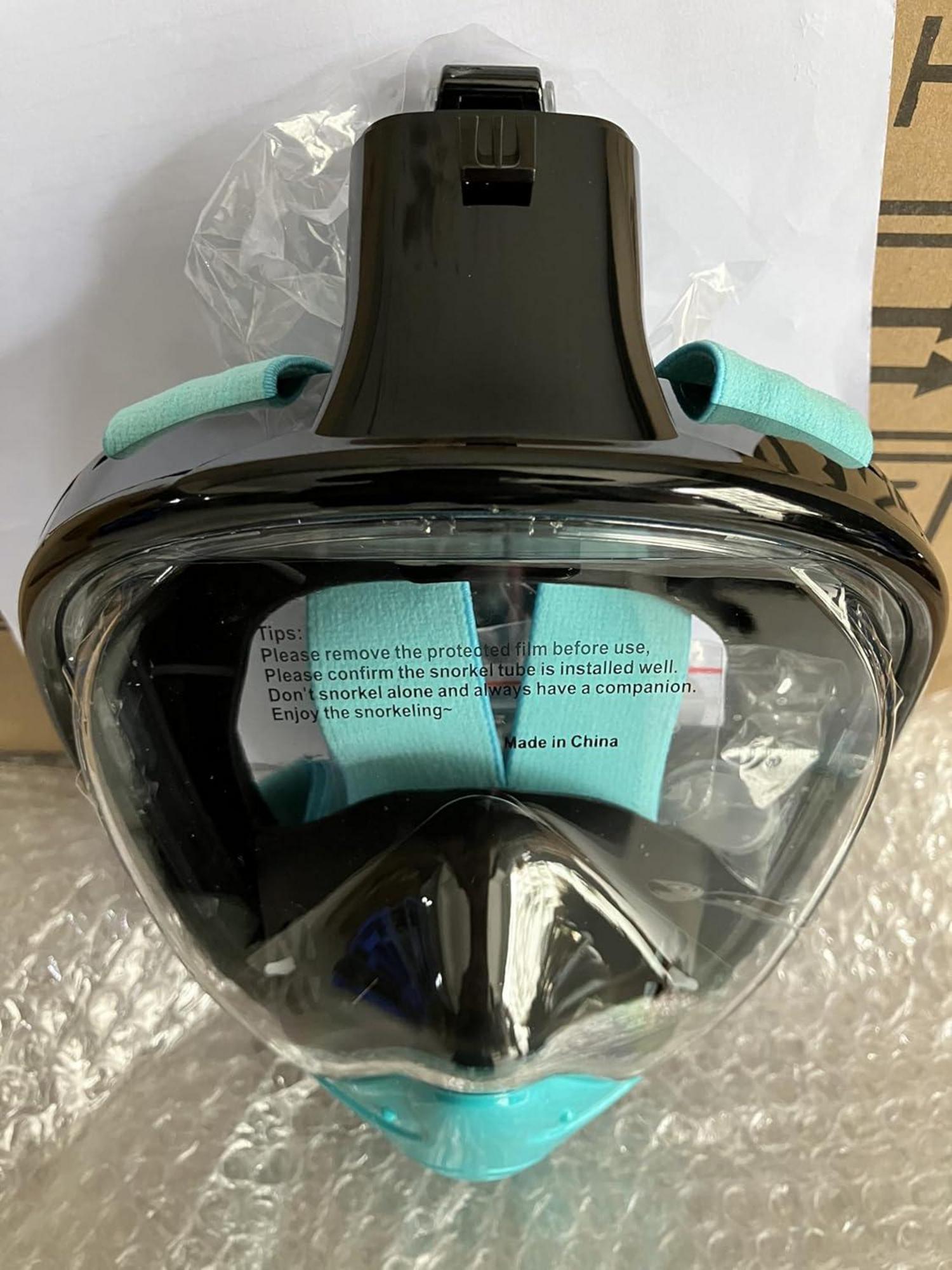 G2RISE® Vollmaske Schnorchel Tauchmaske Faltbar CO2-Sicher Kameraposition