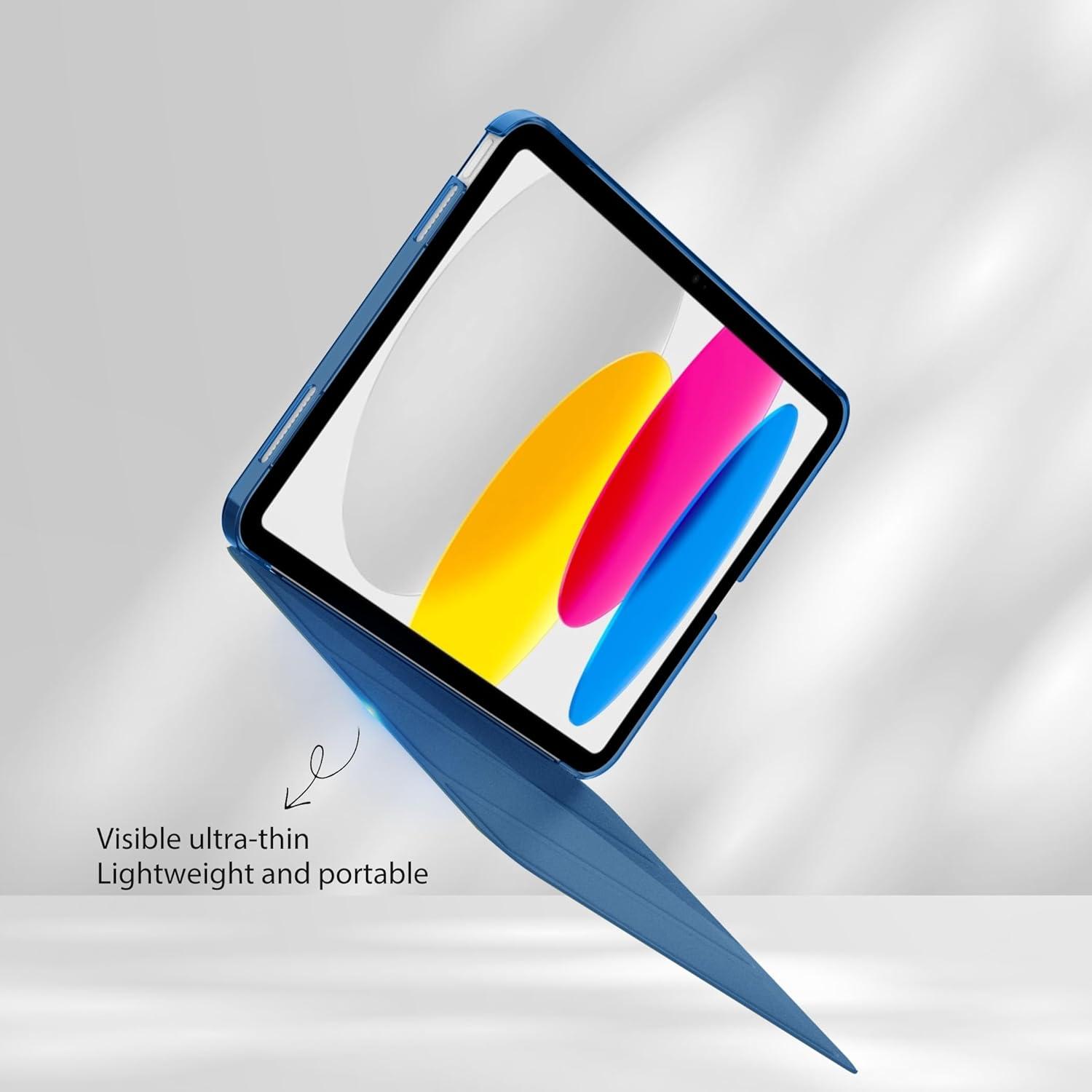 Ultra Dünn Matt Meerblau Hülle für iPad 10.9 Zoll A2757/A2777