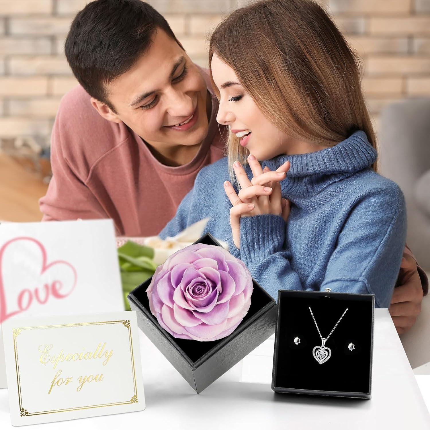 Miofula Ewige Rose Geschenkbox für Frauen Valentinstag Muttertag Geburtstag