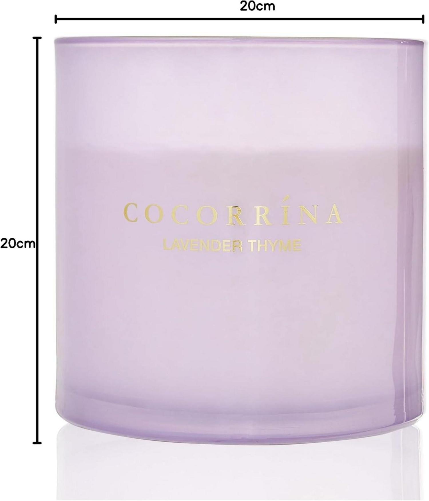 Duftkerze Lavendel-Thymian Sojakerze im Glas 110h 3 Dochte 1300g
