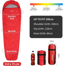 JAICOM Schlafsack Ultraleicht Mumienschlafsack 3
