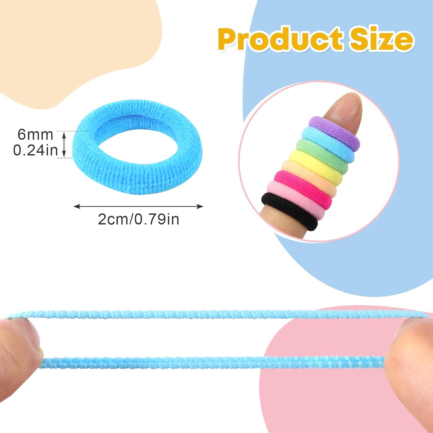 200 Stück Haargummis Mädchen Kinder Baby Haarbänder 20mm