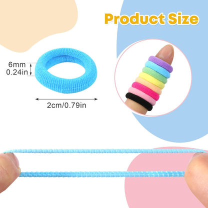 200 Stück Haargummis Mädchen Kinder Baby Haarbänder 20mm