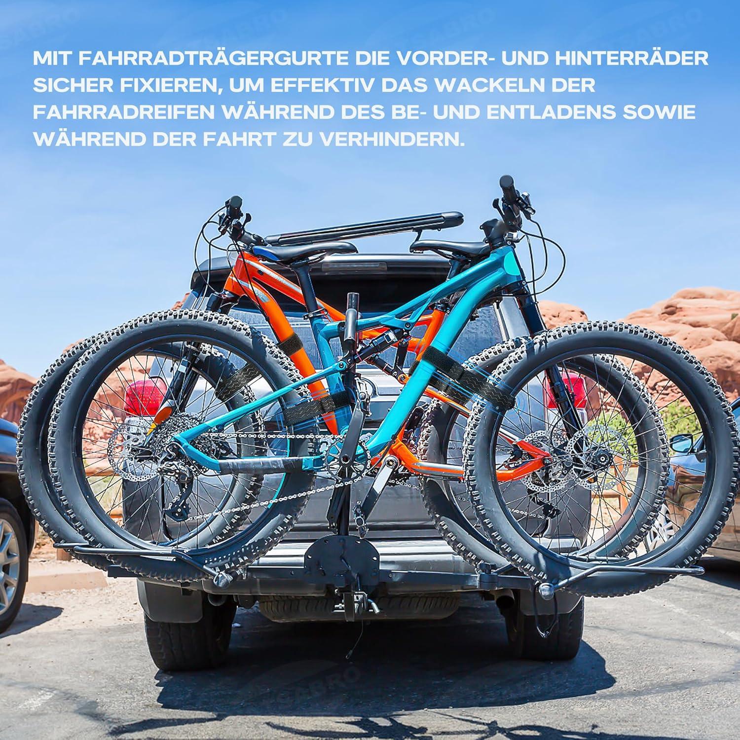 WATSABRO Fahrradträger Gurte 4 Stück Flauschband 70cm*4cm