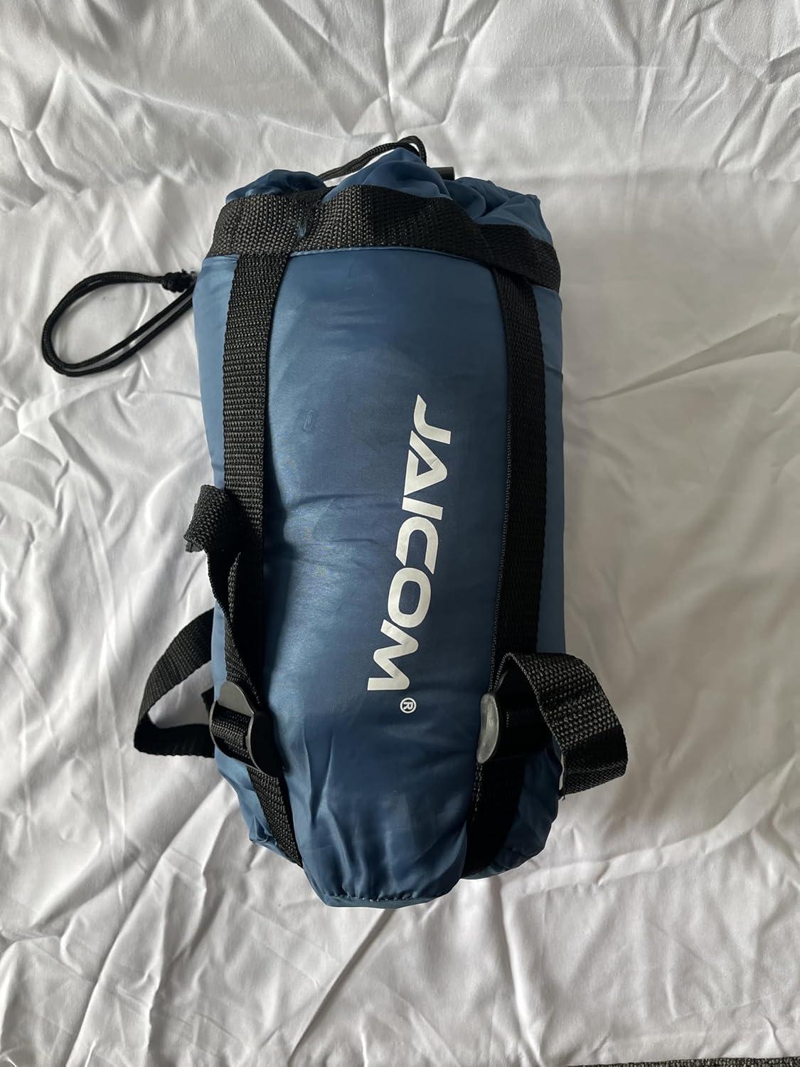 JAICOM Kleiner Packmaß Schlafsack Outdoor Sommerschlafsack Blau