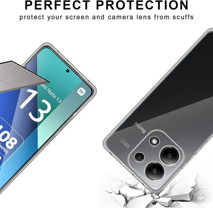 Schutzhülle für Xiaomi Redmi Note 13 4G & 2x Panzerglas Schutzfolie