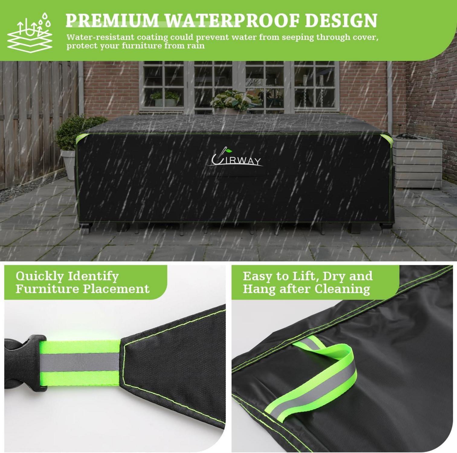 Abdeckhaube für Gartenmöbel 150x90x74cm wasserdicht Oxford Gewebe