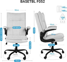 Ergonomischer Bürostuhl mit klappbaren Armlehnen, drehbar