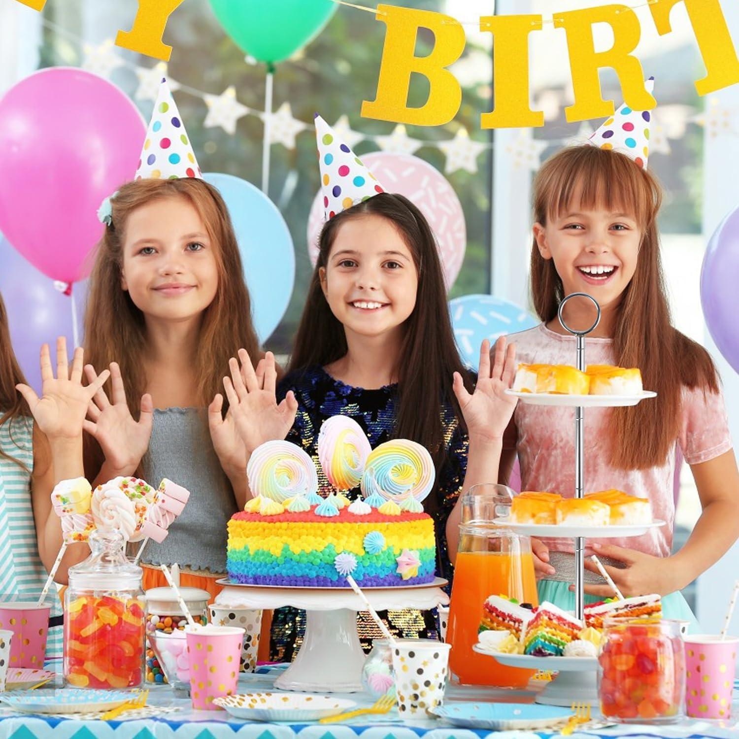 Etagere Stangen Set Silber 3 Stufig Torte Cupcakes Obst