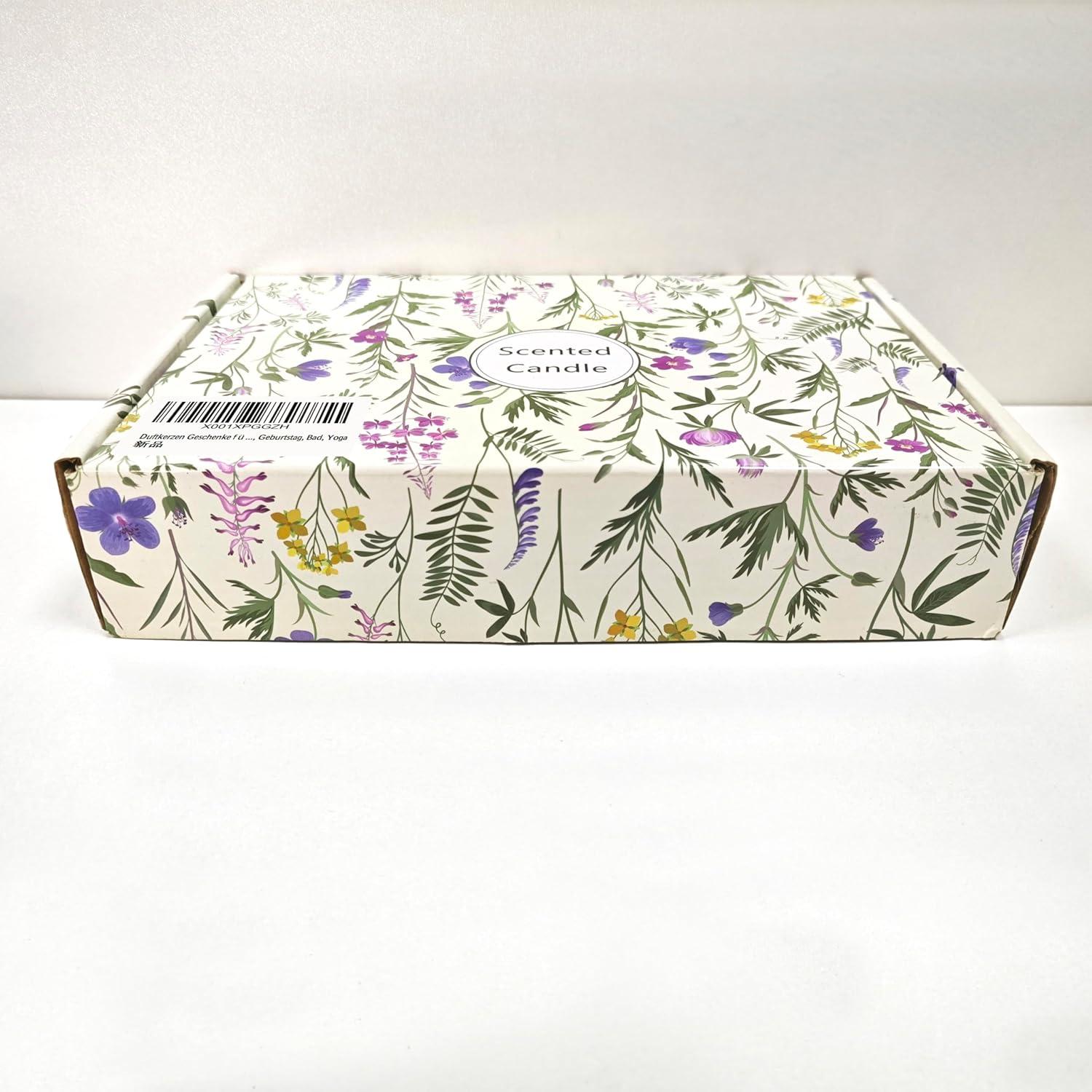 Duftkerzen Geschenkset 6 Stück Aromatherapie Kerzen für Frauen - Natürliches Sojawachs Set mit verschiedenen Düften