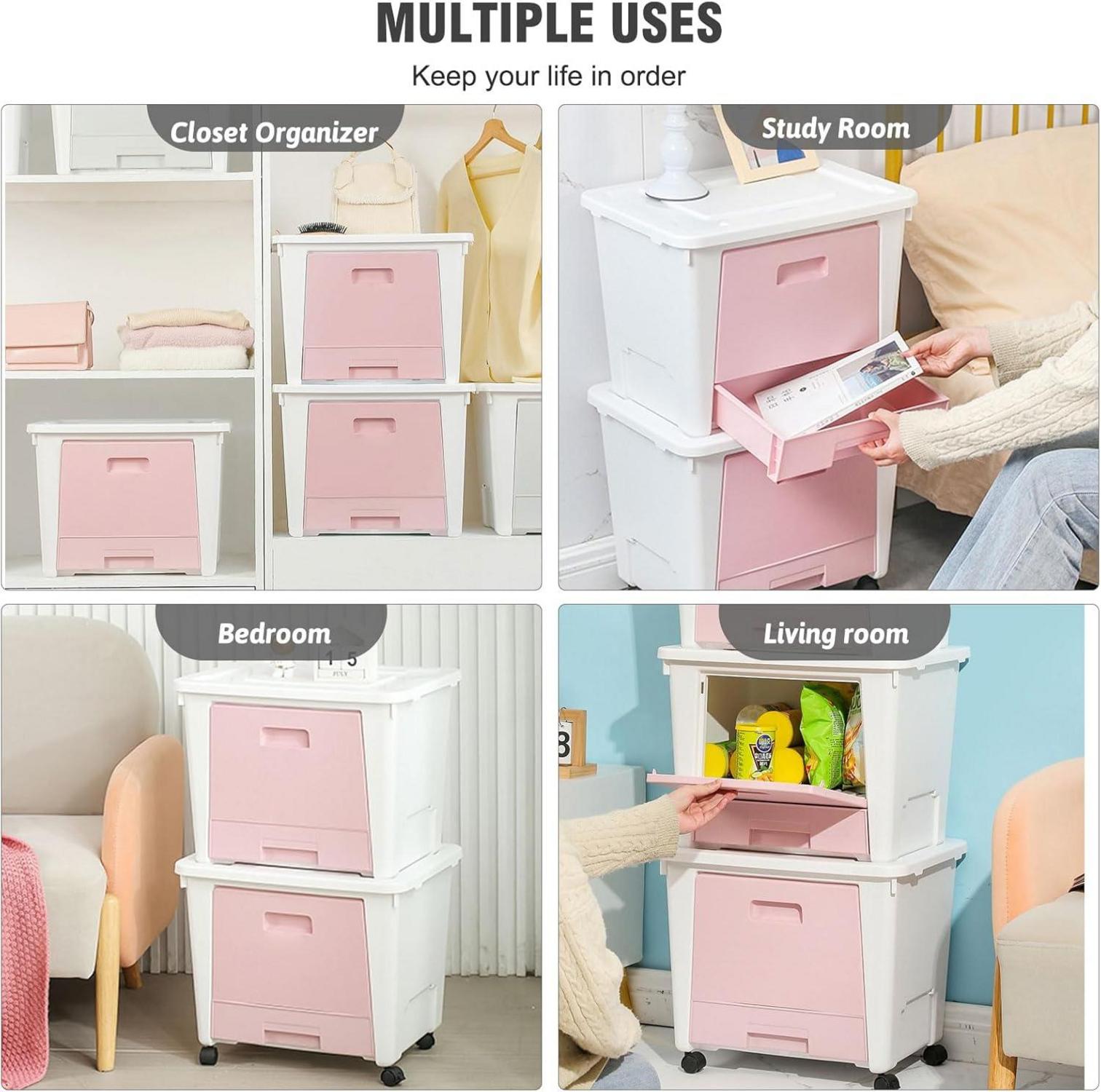 Aufbewahrungsbox 3er Set Größer Spielzeug Organizer Kunststoffbox