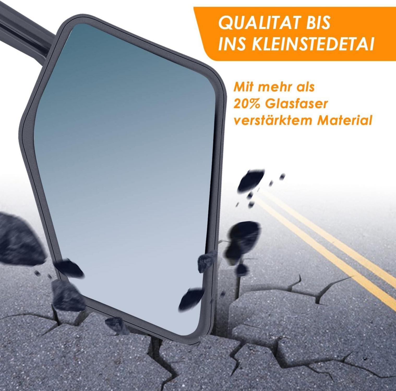 Fahrradspiegel Rückspiegel HD Edelstahl 360° Einstellbar Lenker Spiegel Neu