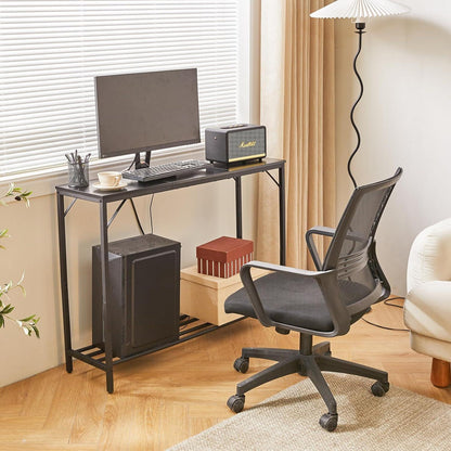 Konsolentisch Spleißdesign Schwarz 107x30x78CM OTTO